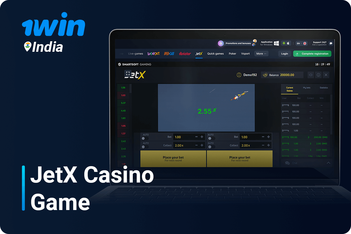 1Win JetX Casino Game