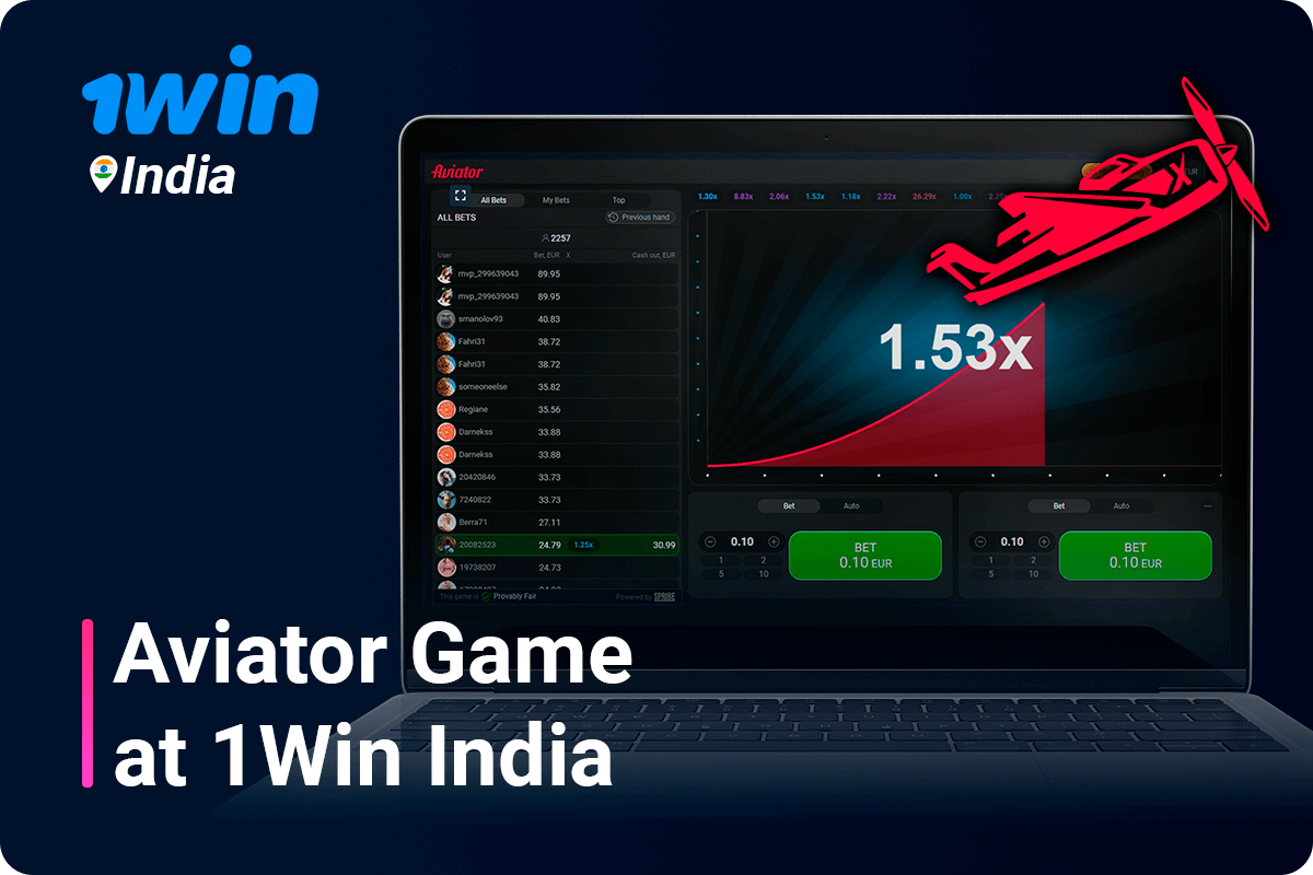 1Win Aviator Game - Start Play, Bonus Up To 145,000 INR