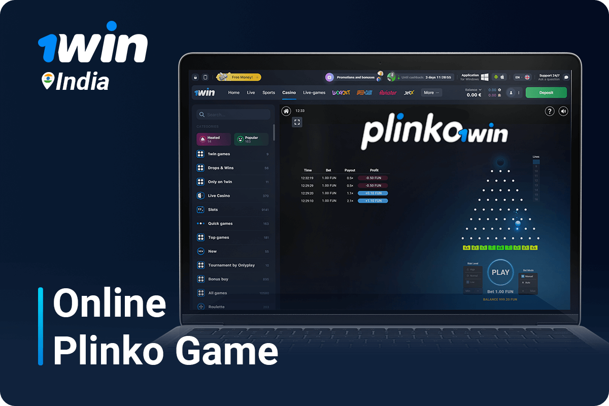 1Win Plinko Casino Game Review