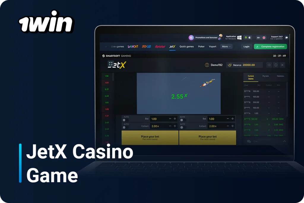 1Win JetX Casino Game