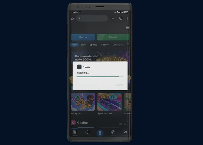 How to install 1win android app, step 4: install the app